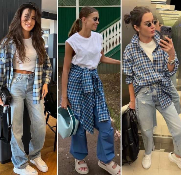 В пир и в мир: в какие образы удачно вписывается клетчатая рубашка В пир и в мир: в какие образы удачно вписывается клетчатая рубашка