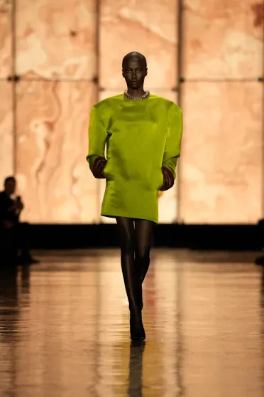 Неделя моды в Париже: Хейли Бибер, Рози Хантингтон-Уайтли, Зои Кравиц, Карла Бруни на показе Saint Laurent