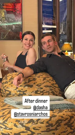 Даша Жукова и её муж-миллиардер Ставрос Ниархос прибыли на "свадьбу века" в Венецию