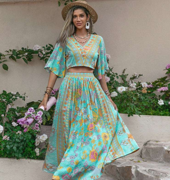 Мохнатый шмель на душистый хмель: как и с чем носить летом цыганскую юбку в пол