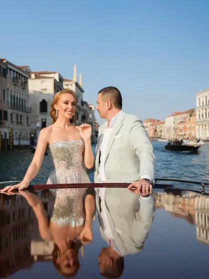 46 килограммов икры, 170 гостей и свадебный агент Джеффа Безоса: сестра Ирины Зарьковой вышла замуж за швейцарского бизнесмена в Венеции