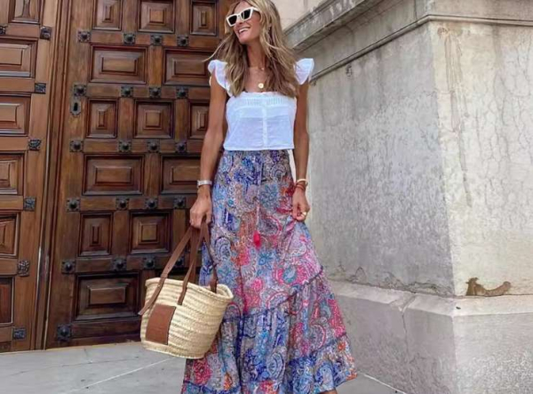 Мохнатый шмель на душистый хмель: как и с чем носить летом цыганскую юбку в пол