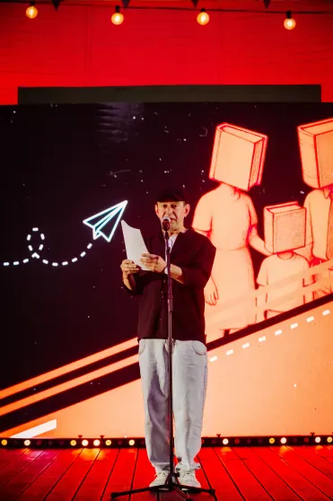 Дарья Мороз, Константин Хабенский, Наталья Подольская и Максим Матвеев на "БеспринцЫпных чтениях"