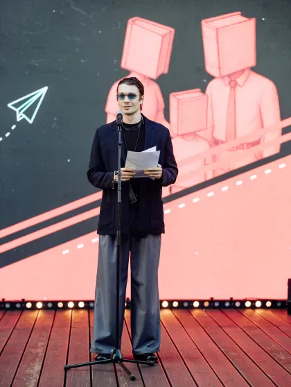 Дарья Мороз, Константин Хабенский, Наталья Подольская и Максим Матвеев на "БеспринцЫпных чтениях"