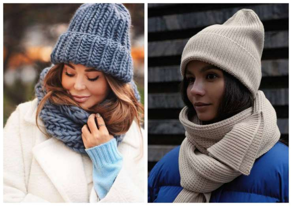 Мода по-зимнему: гармоничное сочетание шапки и шарфа Мода по-зимнему: гармоничное сочетание шапки и шарфа