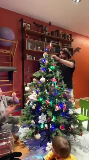 Юлия Высоцкая, Ксения Бородина, Анастасия Решетова, Милош Бикович, Ида Галич: как звёзды украсили дома к Новому году