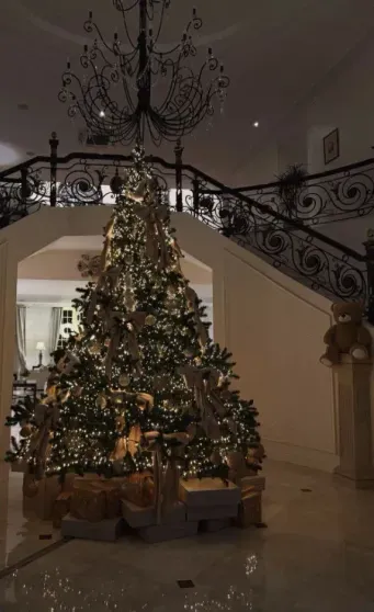 Юлия Высоцкая, Ксения Бородина, Анастасия Решетова, Милош Бикович, Ида Галич: как звёзды украсили дома к Новому году