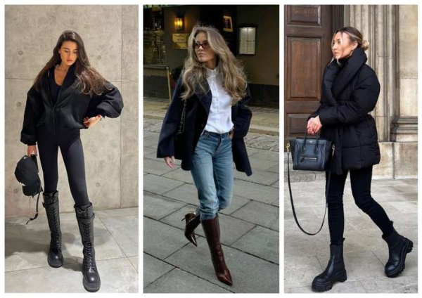 Длинные сапоги: с чем их носить и как сочетать Длинные сапоги: с чем их носить и как сочетать