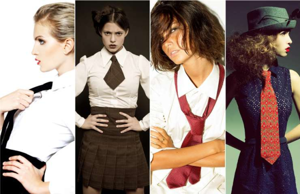 Галстуки для женщин: как и с чем носить весенний тренд, советы стилиста Галстуки для женщин: как и с чем носить весенний тренд, советы стилиста