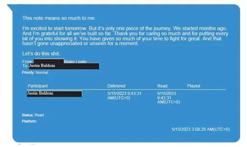 Рейнольдс приревновал? Слиты личные переписки Блейк Лайвли с Джастином Бальдони: новые подробности скандала Рейнольдс приревновал? Слиты личные переписки Блейк Лайвли с Джастином Бальдони: новые подробности скандала