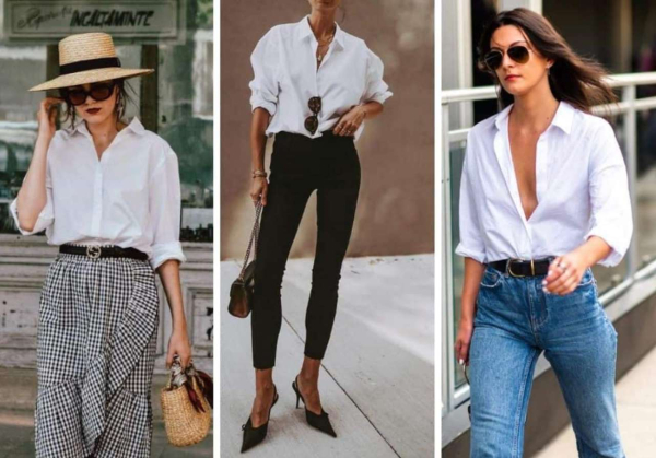 С чем носить летом мужскую белую рубашку: стильные советы для женщин С чем носить летом мужскую белую рубашку: стильные советы для женщин