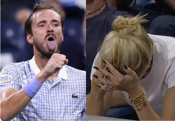 Делал неприличные жесты, сломал ракетку и довёл жену: Даниил Медведев устроил скандал на US Open Делал неприличные жесты, сломал ракетку и довёл жену: Даниил Медведев устроил скандал на US Open