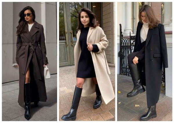 Длинные сапоги: с чем их носить и как сочетать Длинные сапоги: с чем их носить и как сочетать