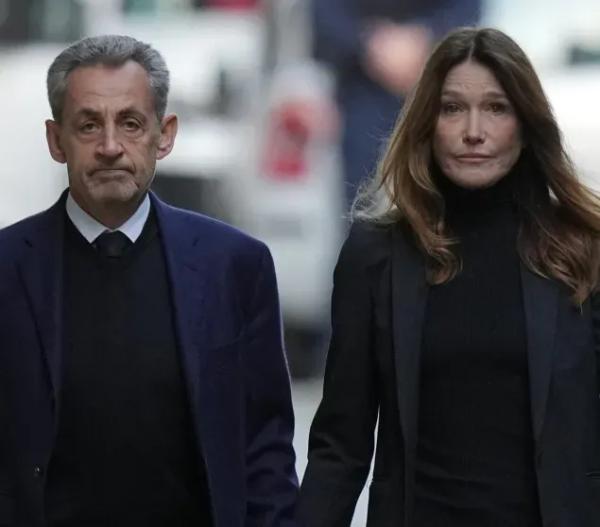 Карла Бруни проводила мужа Николя Саркози в тюрьму