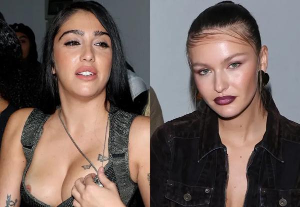 Неделя моды в Милане: дочь Мадонны Лурдес Леон (с обнажённой грудью) и Кристина Романова на показе Knwls Неделя моды в Милане: дочь Мадонны Лурдес Леон (с обнажённой грудью) и Кристина Романова на показе Knwls